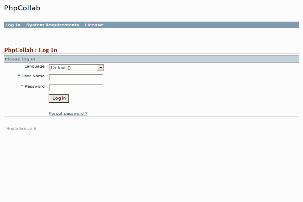 phpCollab image